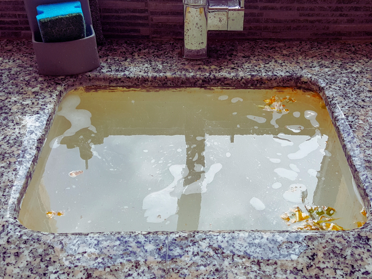 clogged sink 