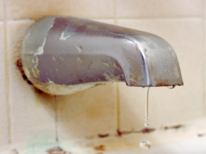leaking tub faucet